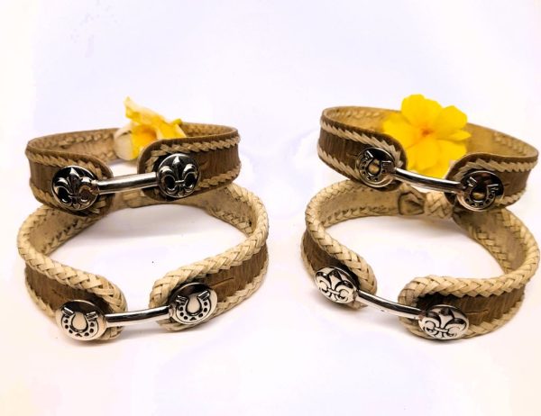 Pulsera de cuero con yunta