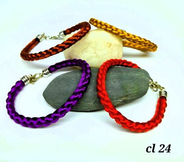 Pulsera  trenza seda