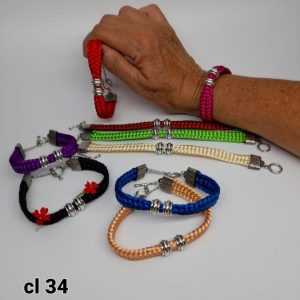Pulsera trenza seda