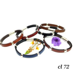Pulsera de cuero y alpaca