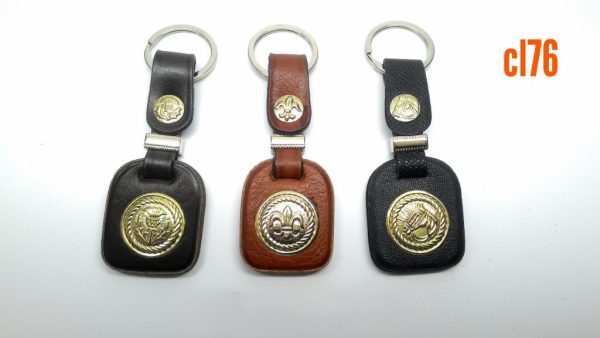 Llavero de cuero y alpaca cl76