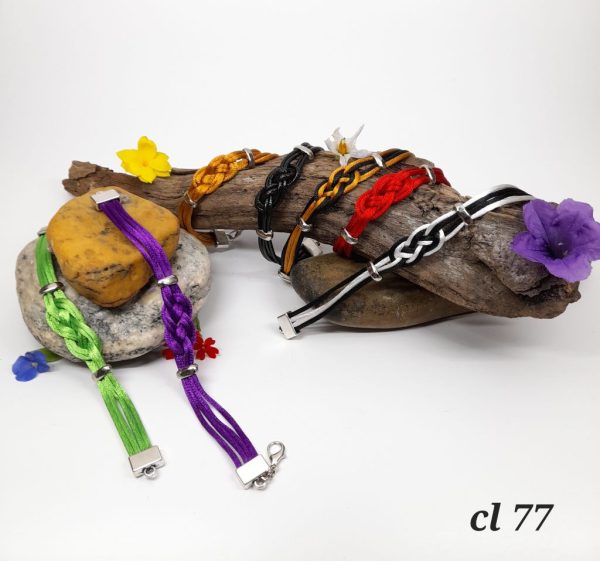 Pulsera hilos seda