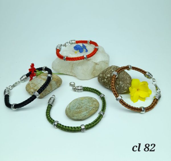 Pulsera trenza seda